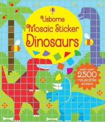 Mosaic Sticker: Dinosaurs Usborne / Книга з наклейками