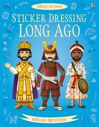 Sticker Dressing: Long Ago Usborne / Книга з наклейками