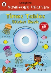 Homework Helpers: Times Tables Sticker Book with CD Ladybird / Книга з наклейками