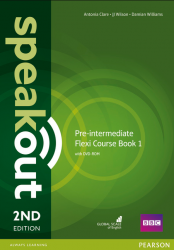 Speakout (2nd Edition) Pre-Intermediate Flexi Course Book 1 + DVD + key Pearson / Підручник + зошит (1-ша частина)