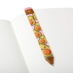 Pen Bookmark Avocado with Refills Thinking Gifts / Закладка, Ручка