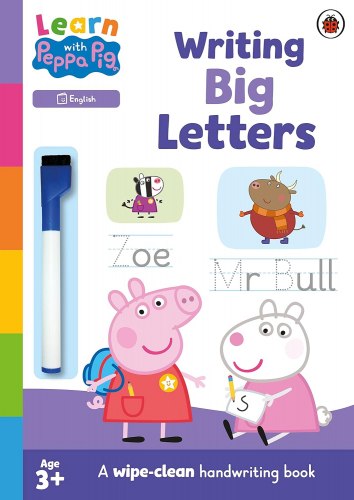 Learn with Peppa: Writing Big Letters (A Wipe-Clean Handwriting Book) Ladybird / Пиши-стирай