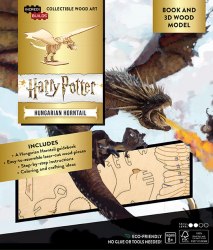 IncrediBuilds: Harry Potter: Hungarian Horntail Book and 3D Wood Model Insight Editions / Збірна модель