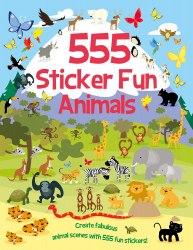 555 Sticker Fun: Animals Imagine That / Книга з наклейками