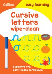 Collins Easy Learning: Cursive Letters Wipe Clean Activity Book (Ages 3-5) Collins / Пиши-стирай