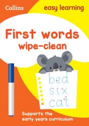 Collins Easy Learning: First Words Wipe Clean Activity Book (Ages 3-5) Collins / Пиши-стирай