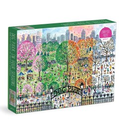 Michael Storrings Dog Park in Four Seasons 1000 Piece Puzzle Galison / Пазли