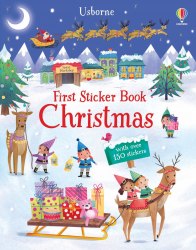 First Sticker Book: Christmas Usborne / Книга з наклейками
