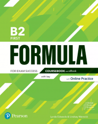 Formula B2 First Coursebook + Interactive eBook + key + Online Practice Pearson / Підручник з відповідями + онлайн практика