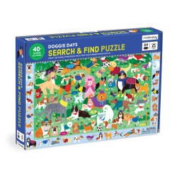 Dog Park 64 piece Search & Find Puzzle Mudpuppy Press / Пазли