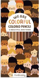 We Are Colorful Skin Tone Colored Pencils Mudpuppy Press / Набір олівців
