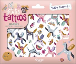 Mes p'tits tattoos: Licornes/Unicorns Auzou / Набір перекладних татуювань