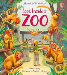 Look Inside a Zoo Usborne / Книга з віконцями