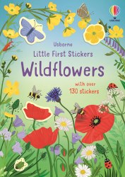 Little First Stickers: Wildflowers Usborne / Книга з наклейками