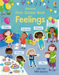 First Sticker Book: Feelings Usborne / Книга з наклейками