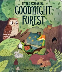 Little Explorers: Goodnight Forest Little Tiger Press / Книга з вирізними елементами