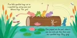 Sing Along With Me! Five Little Speckled Frogs Nosy Crow / Книга з рухомими елементами