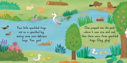 Sing Along With Me! Five Little Speckled Frogs Nosy Crow / Книга з рухомими елементами