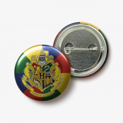 Hogwarts: School Crest Button Badge MinaLima / Значок