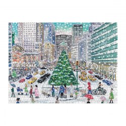 Michael Storrings Snowfall on Park Avenue 1000 Piece Puzzle Galison / Пазли