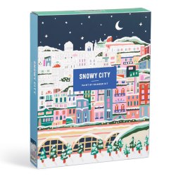 Snowy City Paint by Number Kit Galison / Картина за номерами