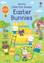 Little First Stickers: Easter Bunnies Usborne / Книга з наклейками