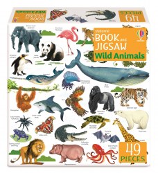 Usborne Book and Jigsaw: Wild Animals Usborne / Книга з пазлом