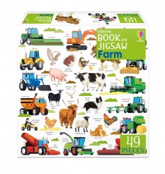 Usborne Book and Jigsaw: Farm Usborne / Книга з пазлом