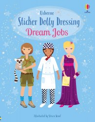 Sticker Dolly Dressing: Dream Jobs Usborne / Книга з наклейками