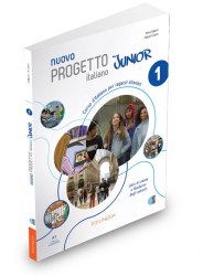 Nuovo Progetto Italiano Junior 1 Libro & Quaderno + audio + video (QR code) Edilingua / Підручник + зошит
