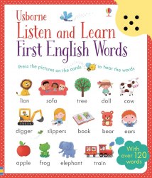 Listen and Learn First English Words Usborne / Книга зі звуковим ефектом