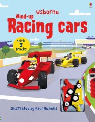 Wind-up Racing Cars Usborne / Книга з іграшкою