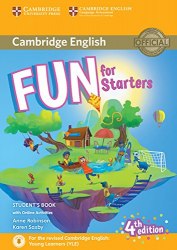 Fun for Starters (4th Edition) Student's Book with Downloadable Audio and Online Activities Cambridge University Press / Підручник для учня