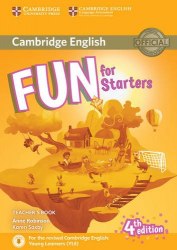 Fun for Starters (4th Edition) Teacher's Book with Downloadable Audio Cambridge University Press / Підручник для вчителя