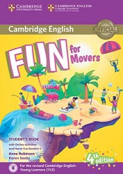 Fun for Movers (4th Edition) Student's Book with Downloadable Audio, Online Activities and Home Fun Booklet Cambridge University Press / Підручник для учня з буклетом