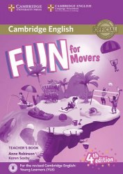 Fun for Movers (4th Edition) Teacher's Book with Downloadable Audio Cambridge University Press / Підручник для вчителя