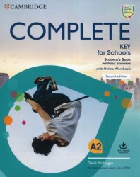 Complete Key for Schools (2nd Edition) Student's Book without answers with Online Workbook Cambridge University Press / Підручник + онлайн зошит
