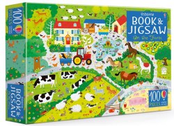 An Usborne Jigsaw with a Puzzle Book: On the Farm Usborne / Книга з пазлом