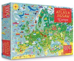 Europe Atlas and Jigsaw Usborne / Книга з пазлом