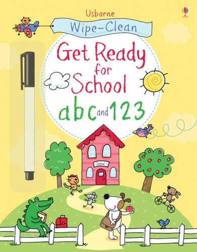 Wipe-Clean Get Ready for School: abc and 123 Usborne / Пиши-стирай