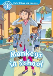 Oxford Read and Imagine 1 Monkeys in School Audio Pack Oxford University Press / Книга для читання