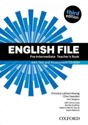 English File (3rd Edition) Pre-Intermediate Teacher's Book with Test and Assessment CD-ROM Oxford University Press / Підручник для вчителя