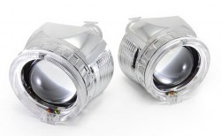 Линзы биксенон Infolight G5 с ангельскими глазками LED (комплект)