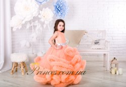 Платье Облачко персиковое